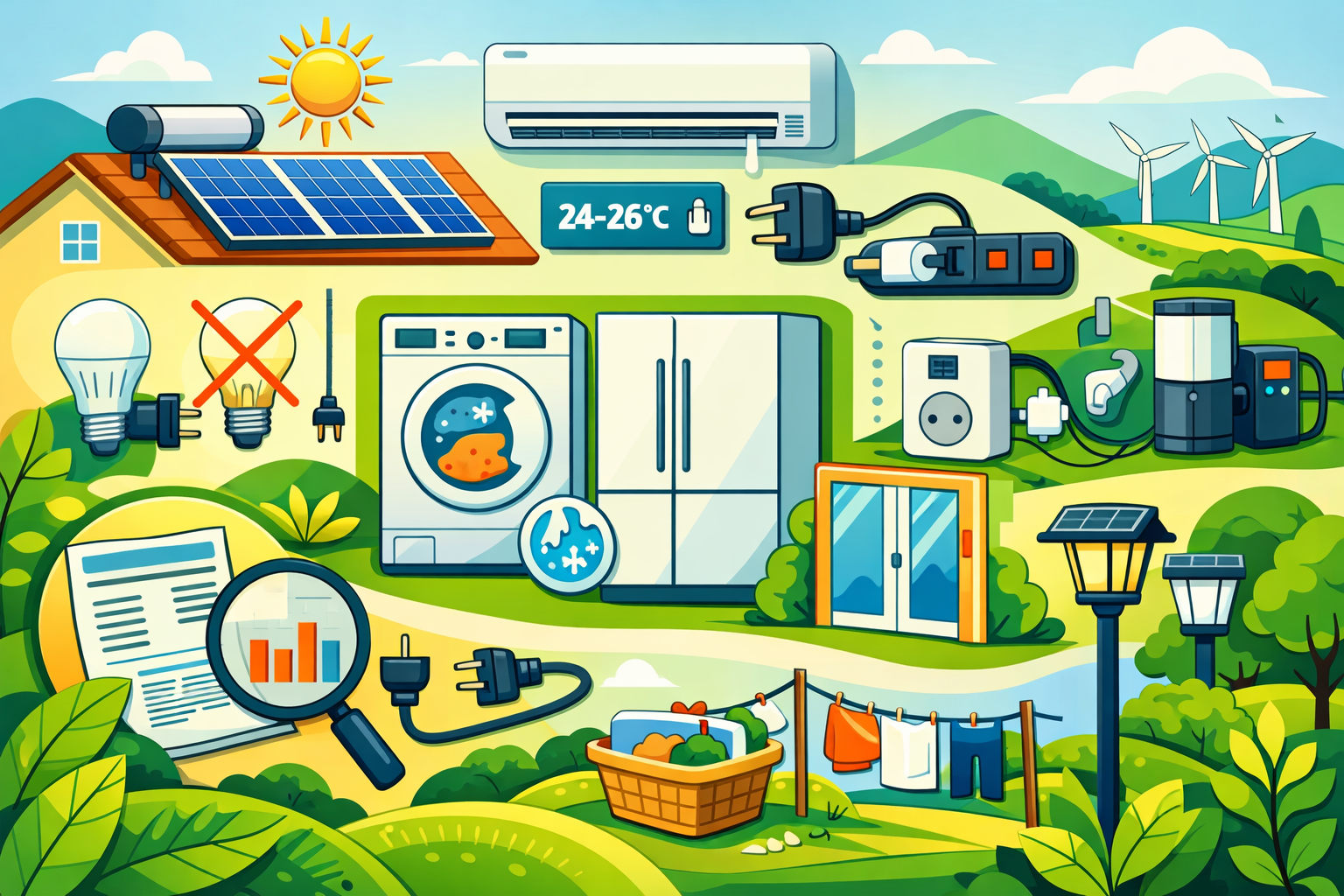 عادات منزلية تؤثر على فاتورة الكهرباء: نصائح عملية.